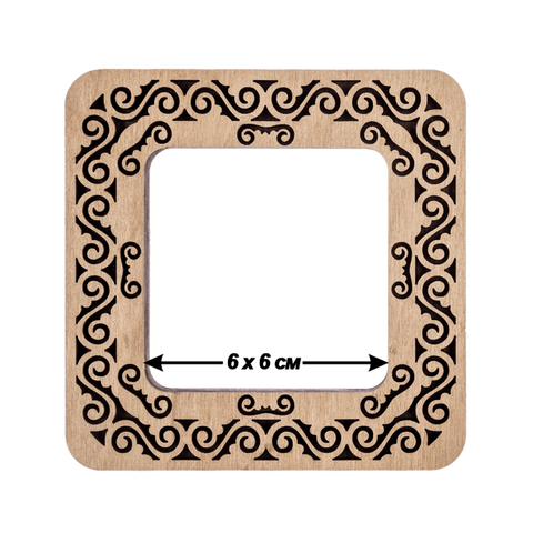 Mediniai magnetiniai siuvinėjimo lankeliai 6×6 cm — skirti kietiems paviršiams