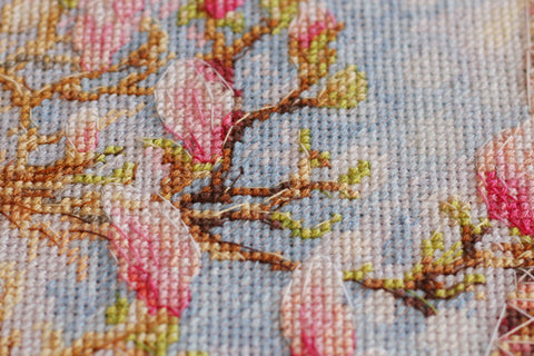 Abris Art siuvinėjimo kryželiu rinkinys „Paryžiaus rytas“, 17×25 cm, 38 spalvų