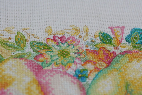 Abris Art siuvinėjimo rinkinys „Švelnūs jausmai“, 14 ct (16×24 cm) su PRECIOSA karoliukais