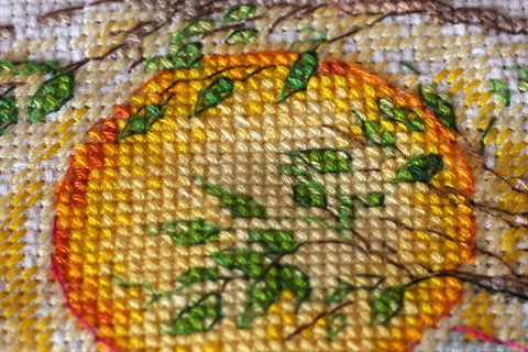 Abris Art siuvinėjimo rinkinys kryželiu „Spalvų magija“ 14 ct, 38 spalvos, 25×23 cm