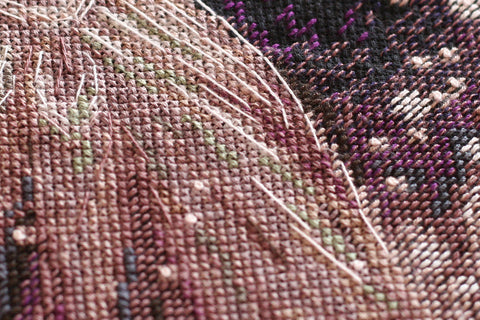 Abris Art siuvinėjimo rinkinys „Norų žvaigždė“ — juoda drobė 14 ct, 20×38 cm