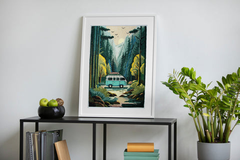 Abris Art siuvinėjimo kryželiu rinkinys „Nuotykių troškulys“ su PRECIOSA, 22×32 cm