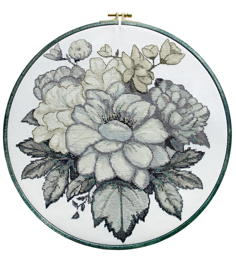Abris Art siuvinėjimo komplektas „Šaltas prisilietimas“ — Zweigart 18 ct, 28×28 cm