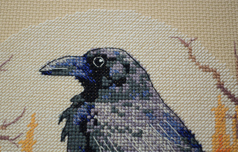 Abris Art kryželių rinkinys Nakties sargyba, 24×25 cm, 14 ct kavos kanva