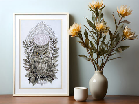 Abris Art kryželių rinkinys „Pasaka nakčiai“ 14 ct, 17 spalvų, 30×44 cm