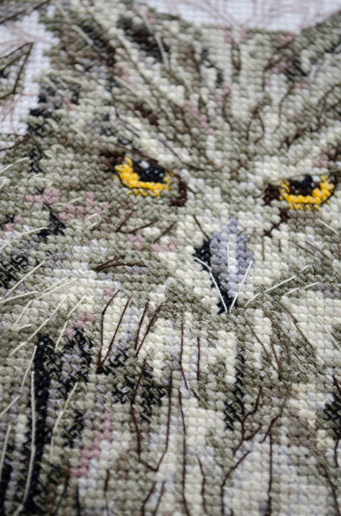 Abris Art kryželių rinkinys „Pasaka nakčiai“ 14 ct, 17 spalvų, 30×44 cm