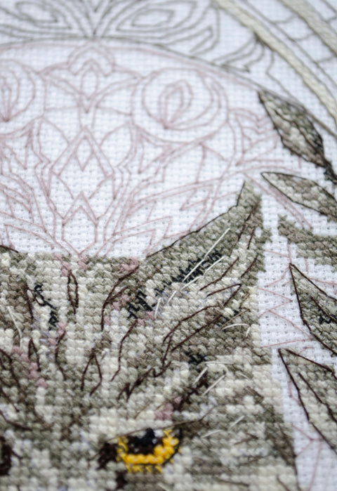 Abris Art kryželių rinkinys „Pasaka nakčiai“ 14 ct, 17 spalvų, 30×44 cm