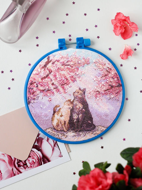 Abris Art siuvinėjimo kryželiu rinkinys „Saulės spinduliai“, 14 ct, 15×15 cm su PRECIOSA karoliukais