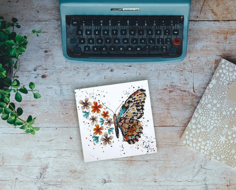 Abris Art mini siuvinėjimo rinkinys „Tigro sparnai“ 15×15 cm (Preciosa karoliukai)