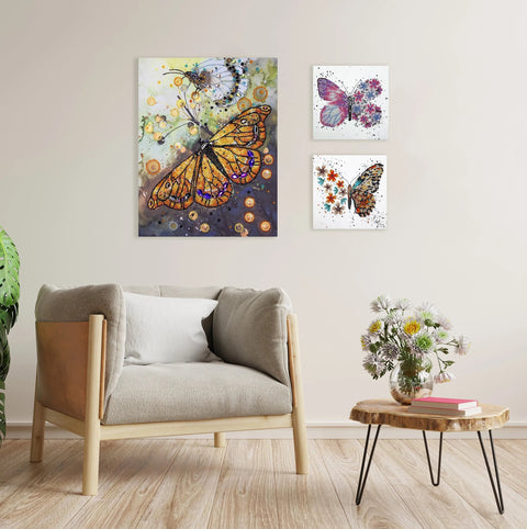 Abris Art mini siuvinėjimo rinkinys „Tigro sparnai“ 15×15 cm (Preciosa karoliukai)