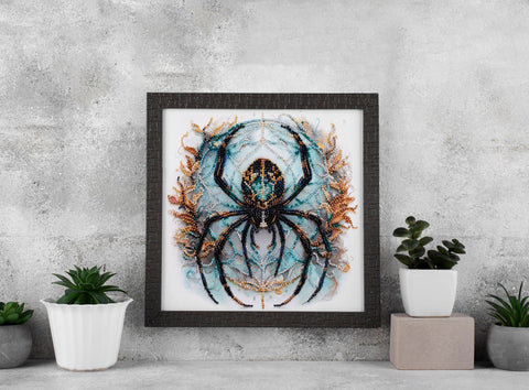 Abris Art siuvinėjimo rinkinys „Crystal Web“ su Preciosa karoliukais, 20 × 20 cm