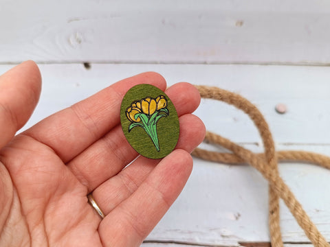 Adatų laikiklis su magnetu „Gėlės“ KF059/204G - kaSiulai.lt