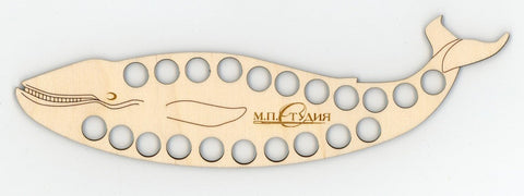 Banginio formos mulinių siūlų laikiklis siuvinėjimui, fanera, 26×8 cm