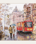 Alisa siuvinėjimo komplektas „Spalis mieste“, Aida 16, 23×17 cm - kaSiulai.lt