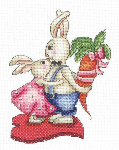Andriana siuvinėjimo komplektas "Bunnies Love And Carrots" SANZ - 38 - kaSiulai.lt