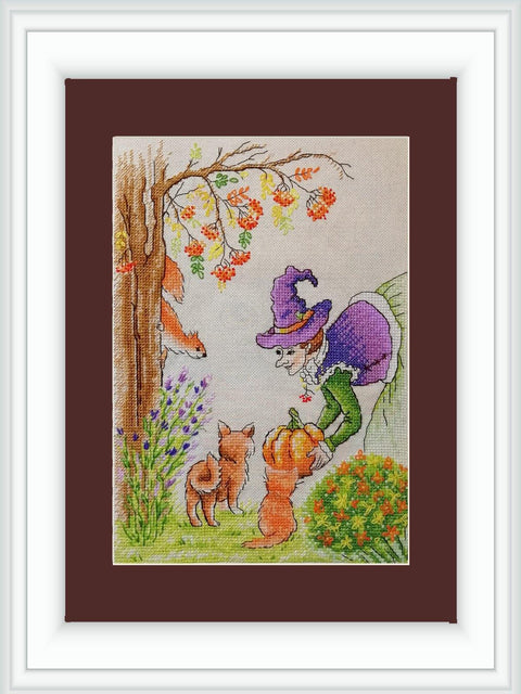 NeoCraft skaičiuojamas kryželių rinkinys „Rudeninės dovanos“, 19×26 cm