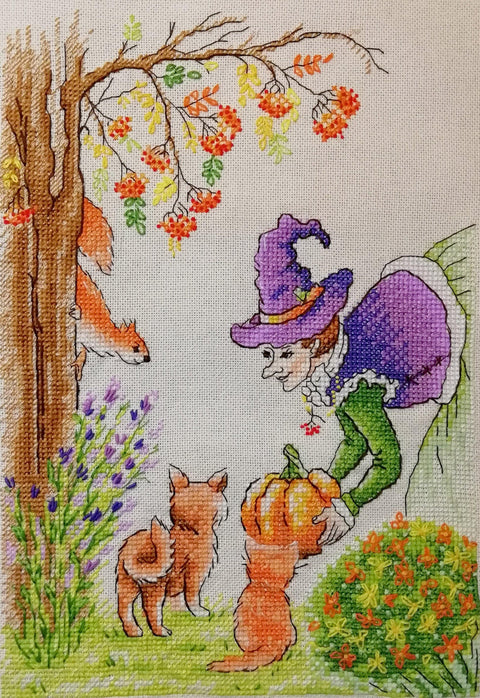 NeoCraft skaičiuojamas kryželių rinkinys „Rudeninės dovanos“, 19×26 cm