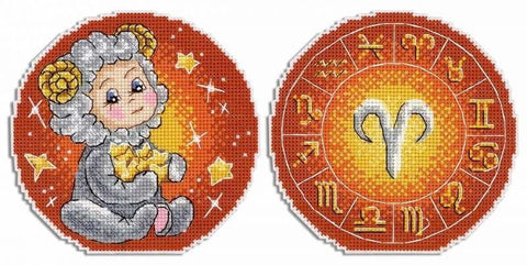 Avinas — siuvinėjimo komplektas kryželiu su zodiako motyvu, puiki dovana - kaSiulai.lt
