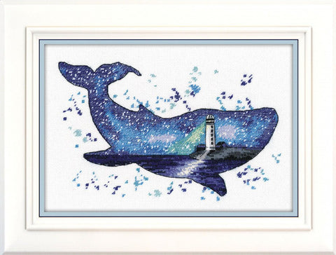Banginis — kryželiu siuvinėjimo komplektas (Aida 16 ct), 25×17 cm, 12 spalvų - kaSiulai.lt