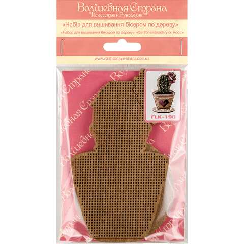 PRECIOSA karoliukų siuvinėjimo rinkinys ant faneros, 8×13,5 cm