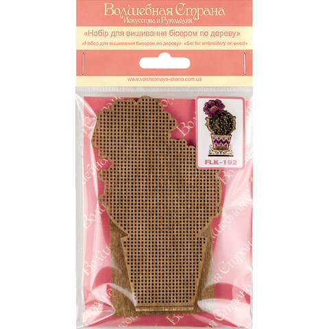 Perforuotos faneros karoliukų siuvinėjimo rinkinys su stovu PRECIOSA 7,5×12,5 cm