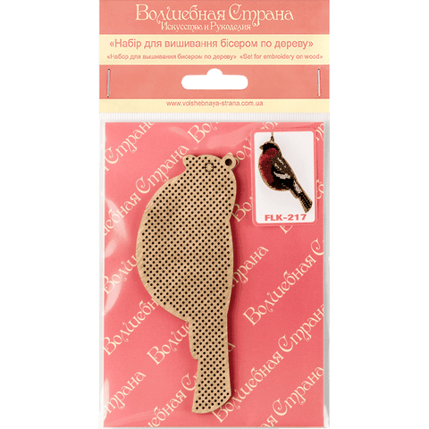 Wonderland Crafts — medinis servetėlių laikiklio karoliukų siuvinėjimo rinkinys, 9 × 9,5 cm