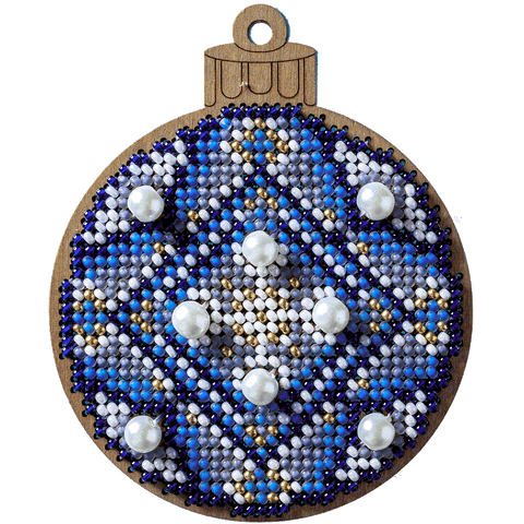 Siuvinėjimo karoliukais rinkinys su PRECIOSA ant medinės faneros, 7,5×9 cm (Wonderland Crafts)