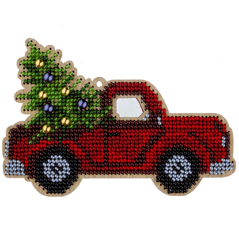 PRECIOSA karoliukų siuvinėjimo rinkinys ant medinio faneros ruošinio 8,5×12,5 cm – Wonderland Crafts