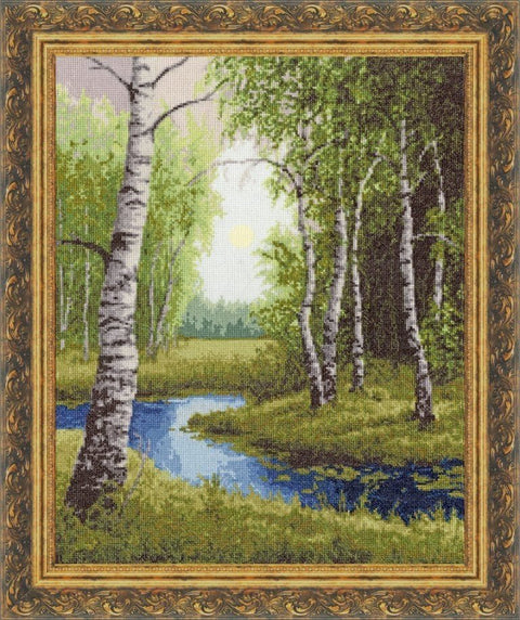 Beržo kraštas S/VM015 — Golden Fleece siuvinėjimo komplektas 44×35 cm - kaSiulai.lt