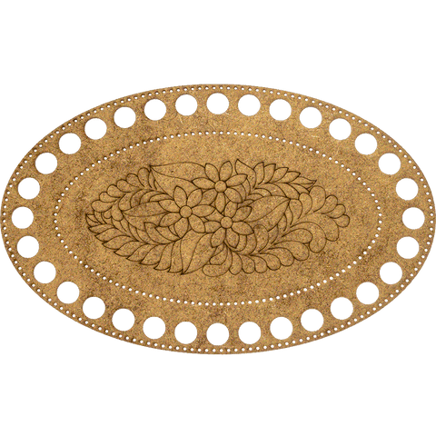 Perforuota medinė siuvinėjimo plokštė 13×20 cm (schema viduje) — be siūlų