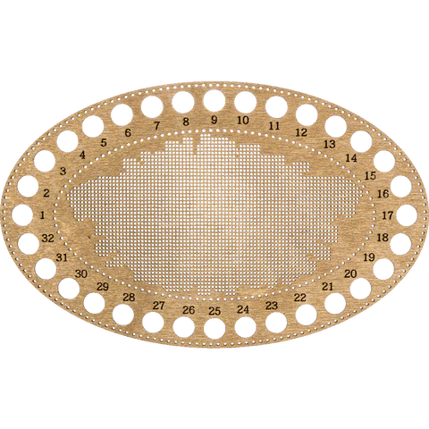 Medinis perforuotas siuvinėjimo kryželių rinkinys 13×20 cm, be siūlų