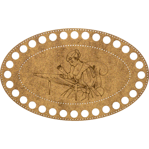 Medinis perforuotas siuvinėjimo kryželių rinkinys 13×20 cm, be siūlų