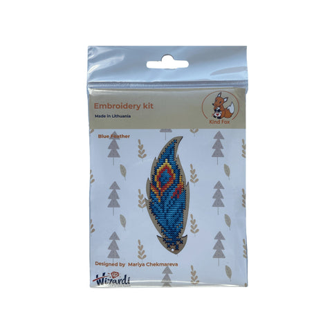 Blue Feather dekoratyvinė mėlyna plunksna KF022/45 - 2 - kaSiulai.lt