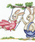Bunnies First Date SANZ - 39 – Andrianos siuvinėjimo komplektas (15×15 cm) - kaSiulai.lt