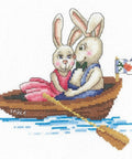 Bunnies My Darling SANZ - 37 — Andriana siuvinėjimo komplektas (17×15.5 cm) - kaSiulai.lt