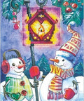 Cards Lantern SANO - 11 — Andriana siuvinio komplektas kryželiui, 5×5 cm - kaSiulai.lt