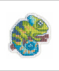 Chameleono ženklelio siuvinėjimo komplektas — 9 spalvos - kaSiulai.lt