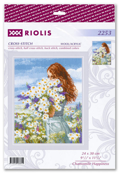 Ramunėlių džiaugsmas — siuvinėjimo rinkinys RIOLIS Nr. 2253
