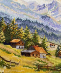„Chamonix slėnis“ — peizažas siuvinėjimui kryželiu, 30 × 39,5 cm - kaSiulai.lt