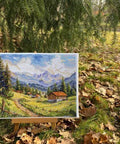 „Chamonix slėnis“ — peizažas siuvinėjimui kryželiu, 30 × 39,5 cm - kaSiulai.lt