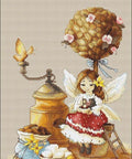 Coffee Fairy SB1132 — siuvinėjimo komplektas kryželiu - kaSiulai.lt