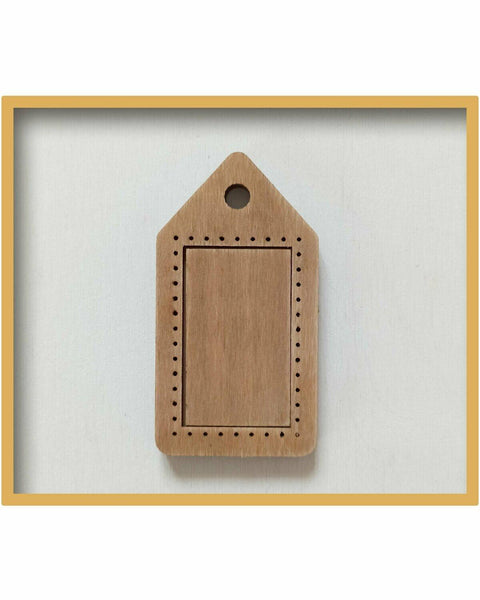 NeoCraft rankų darbo medinis rėmelis mini kryželiams 3×5 cm (išor. 4,5×8,5 cm)