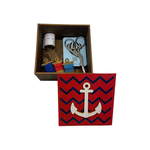 Dekoratyvinė dėžutė iš medžio „Inkaras“ KF057/19 - kaSiulai.lt