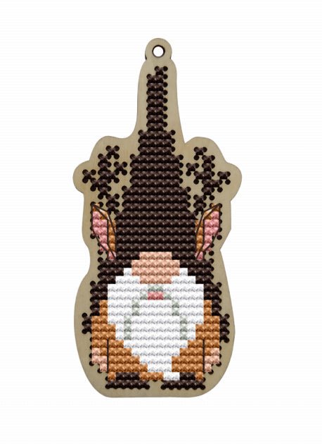 Dekoratyvus nykštukas su ruda skrybėle KF022/81 - kaSiulai.lt