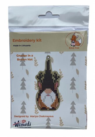 Dekoratyvus nykštukas su ruda skrybėle KF022/81 - kaSiulai.lt