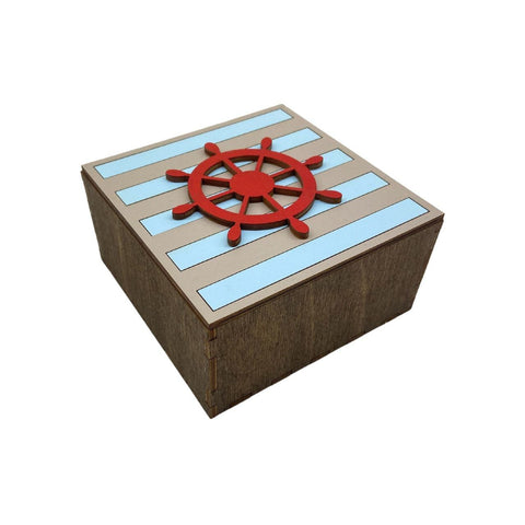 Dėžutė iš medžio „Vairas“ KF057/20 - kaSiulai.lt