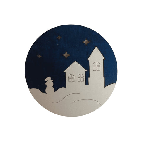 Dėžutė karoliukams „Žiemos nameliai“ KF027/71 - kaSiulai.lt