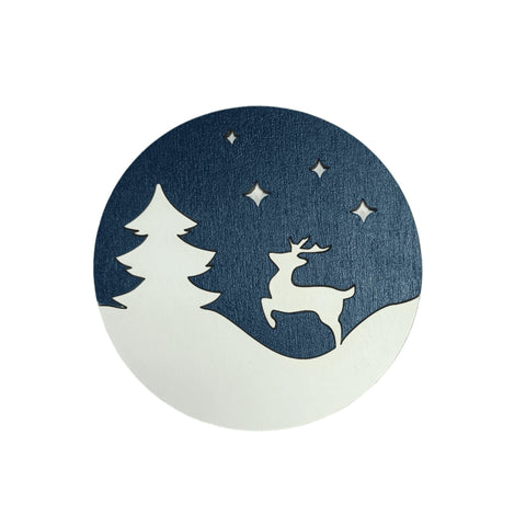 Dėžutė su karoliukais „Žiemos elnias“ KF027/70 - kaSiulai.lt