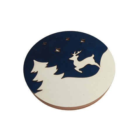 Dėžutė su karoliukais „Žiemos elnias“ KF027/70 - kaSiulai.lt