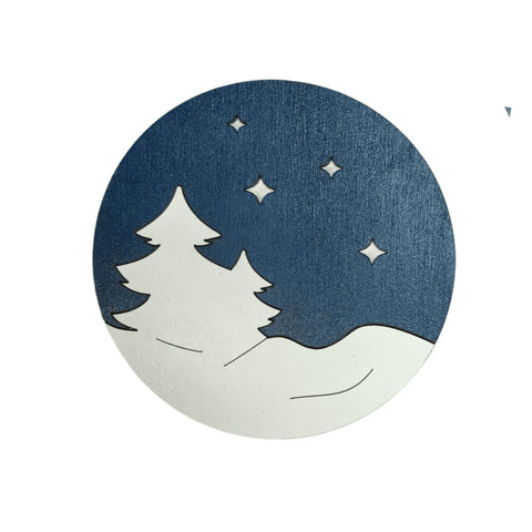 Dėžutė su karoliukais „Žiemos miškas“ KF027/72 - kaSiulai.lt